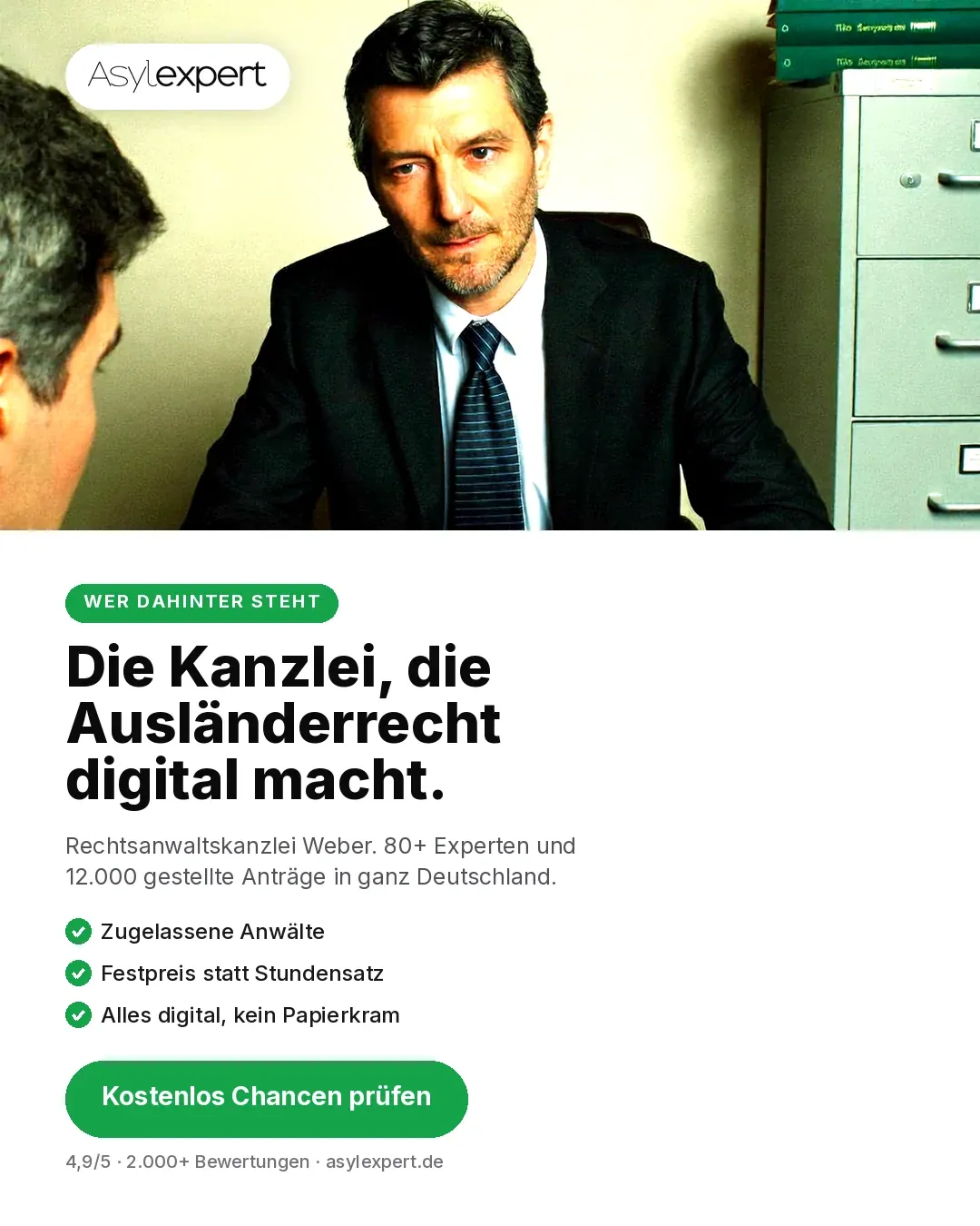 Meta-Anzeige von Asylexpert: Die Kanzlei, die Ausländerrecht digital macht