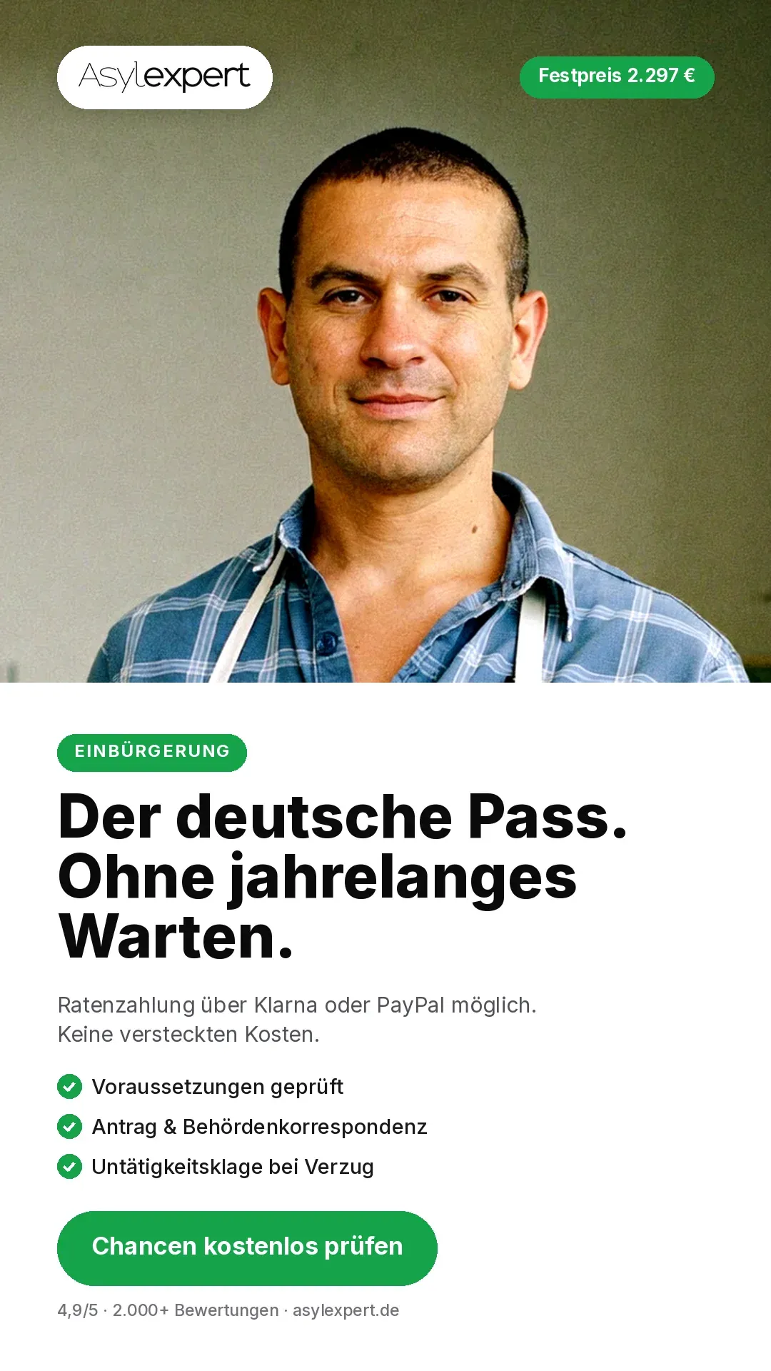 Story-Anzeige zur Einbürgerung
