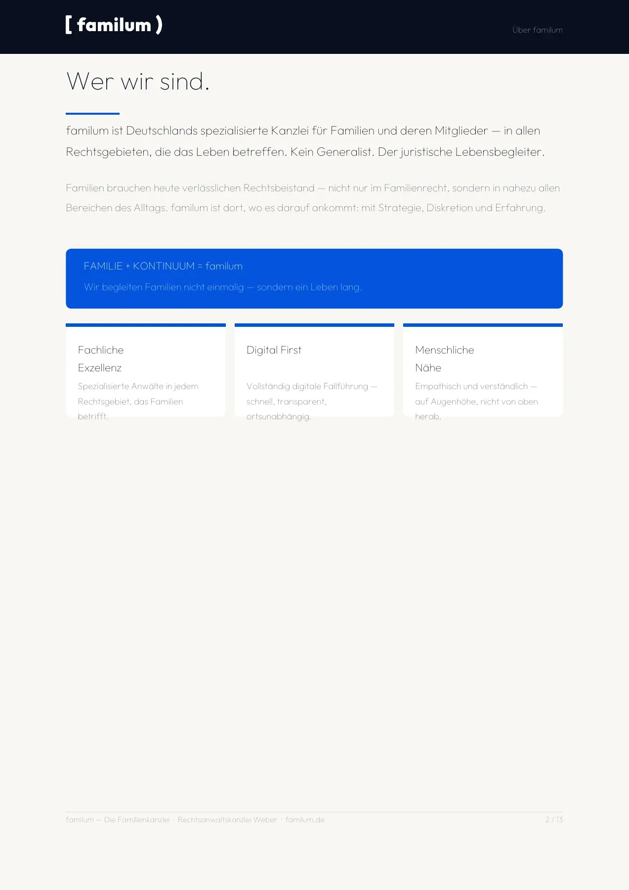 Credential Deck: Wer wir sind