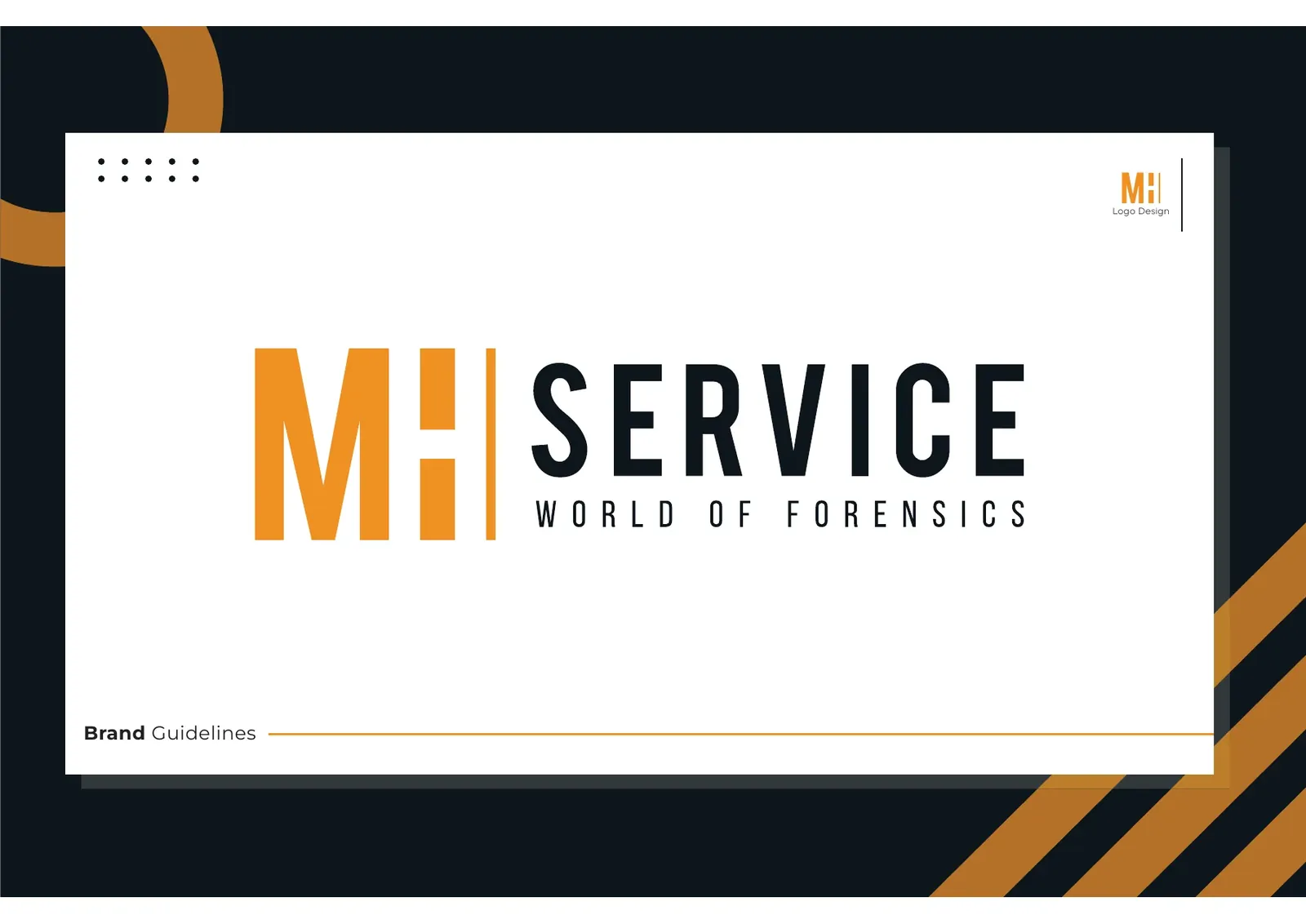 Brand Guidelines von mh Service mit Logo