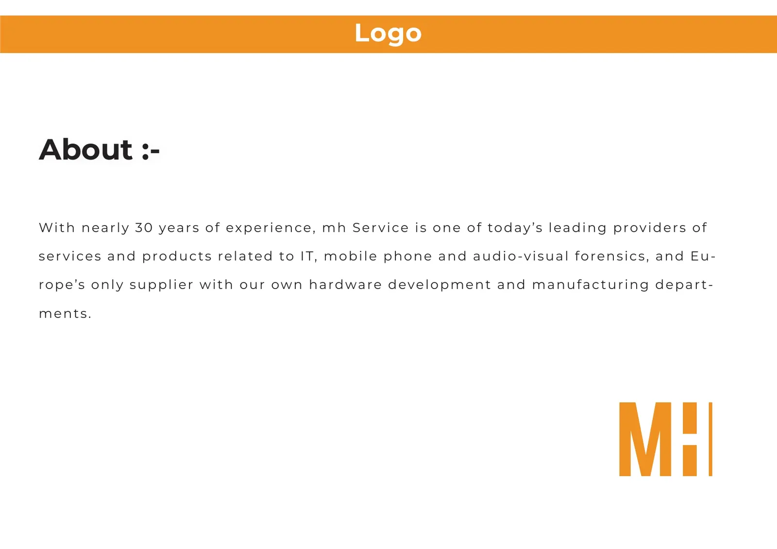 Brand Guidelines, Logo und Unternehmen