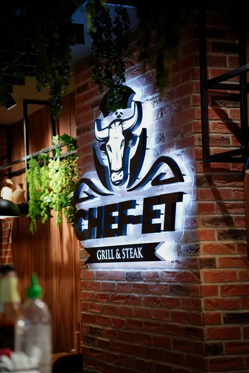 Leuchtreklame Chef-Et Grill & Steak