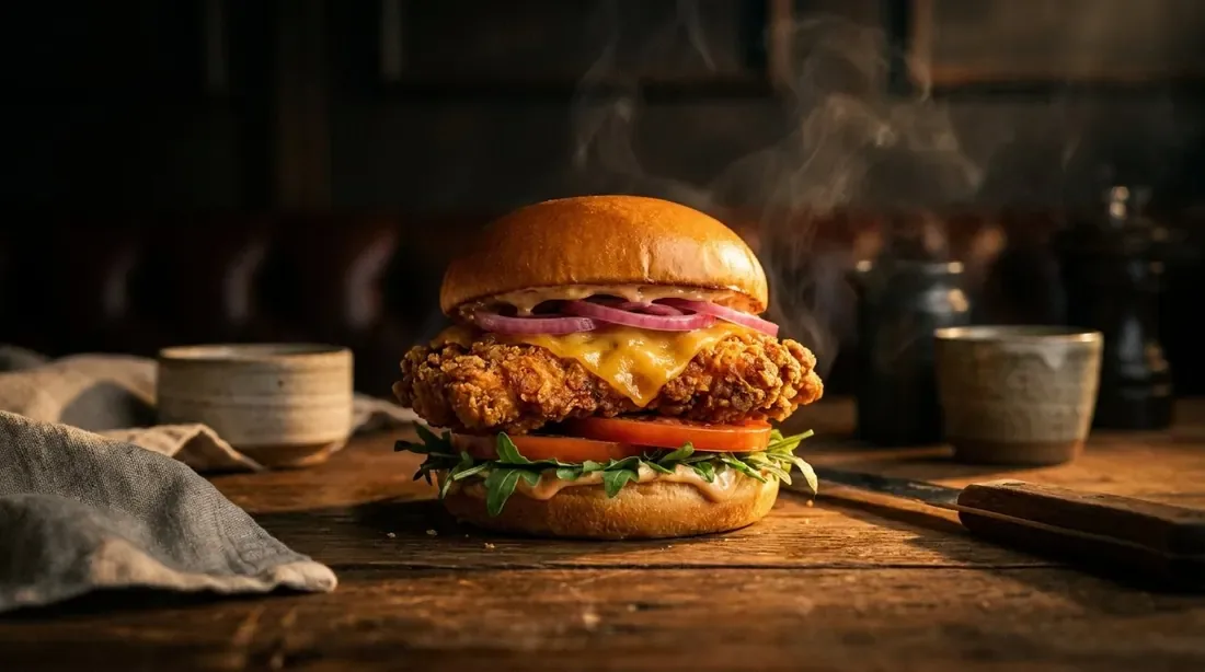 Foodfoto Burger für Chickenhouse